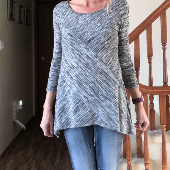 NWD grey/white/black 3/4 sleeve tunic - Picture 13 of 14